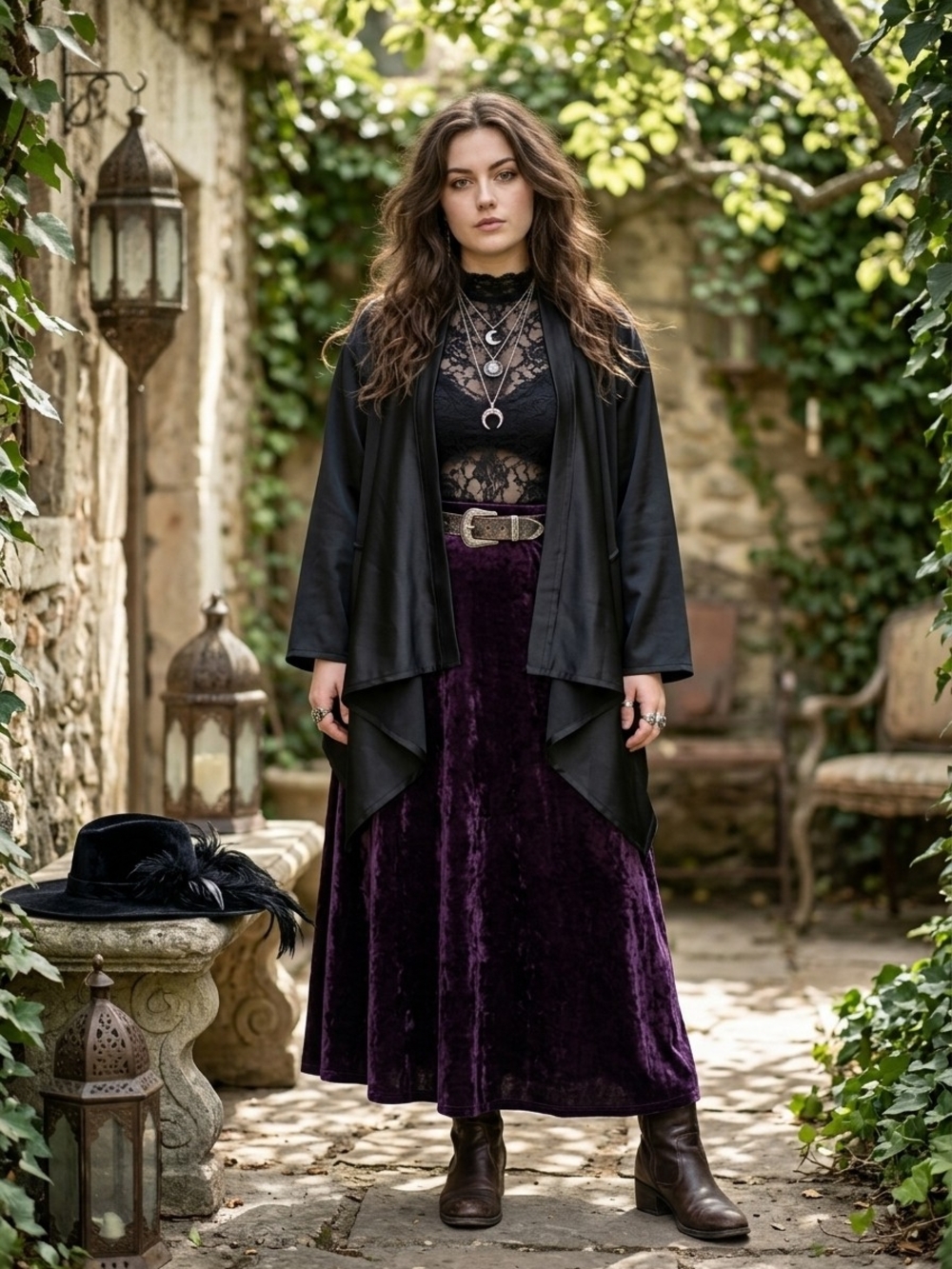 Vintage Satin Draped Kimono Jacket Dark Academia Whimsigoth Lagenlook